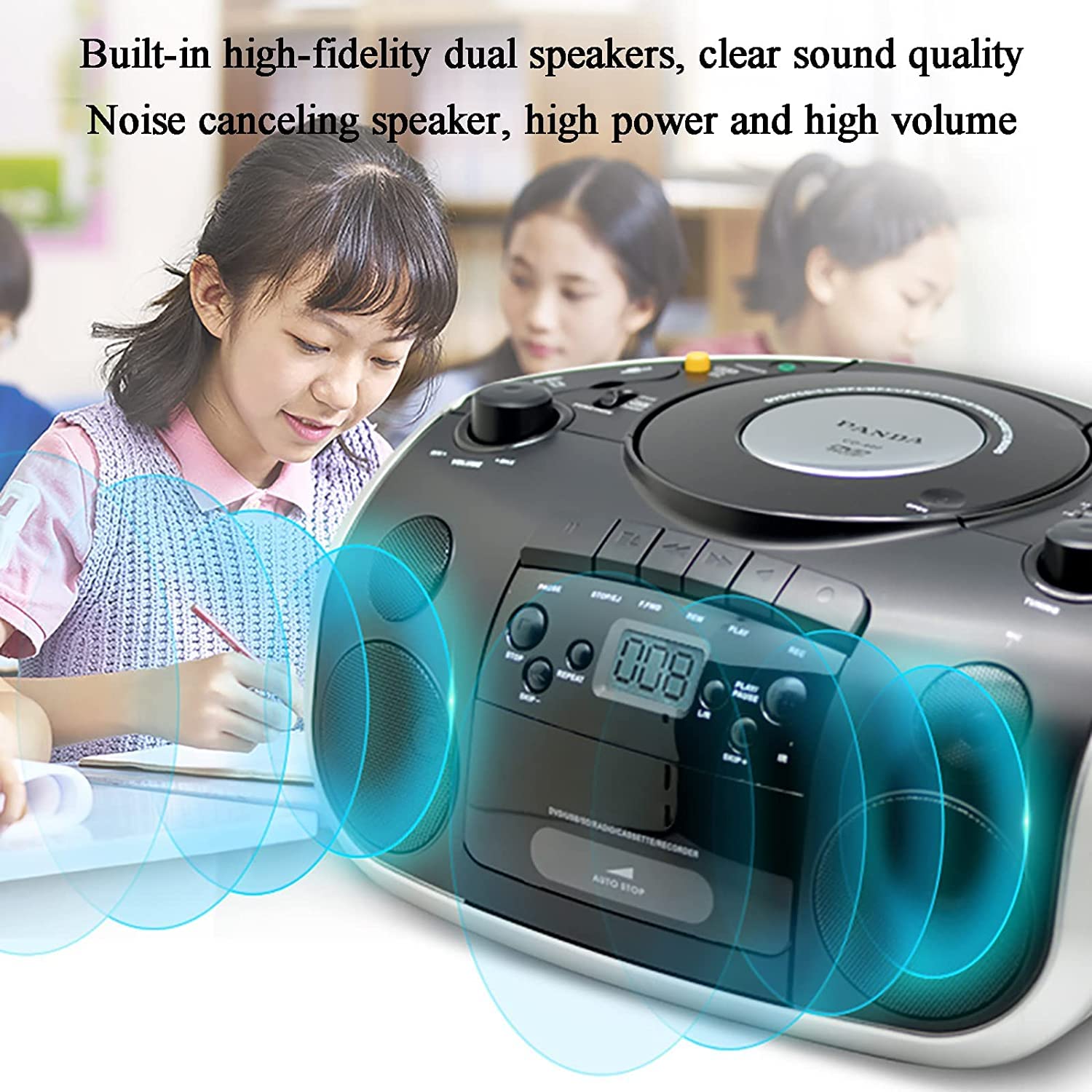 Amazon.co.jp: ポータブルCDラジカセ、カセットテープレコーダー
